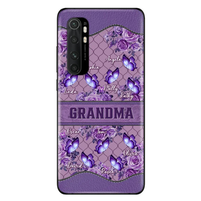 Personalized Grandma Butterfly Phone Case - Gift Idea For Mother's Day/Grandma - Cases For Oppo/Xiaomi/Huawei