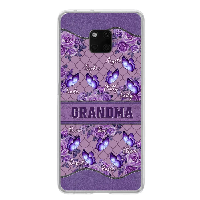 Personalized Grandma Butterfly Phone Case - Gift Idea For Mother's Day/Grandma - Cases For Oppo/Xiaomi/Huawei