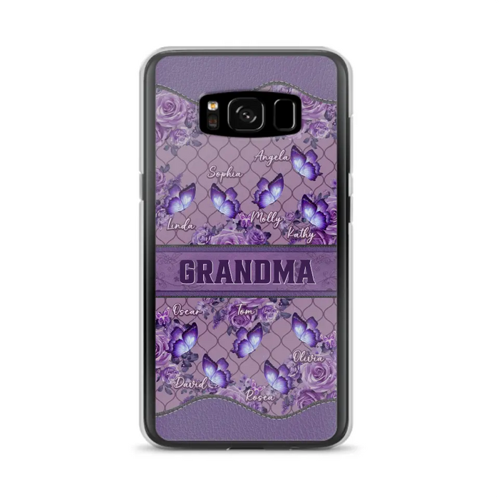 Personalized Grandma Butterfly Phone Case - Gift Idea For Mother's Day/Grandma - Cases For iPhone/Samsung