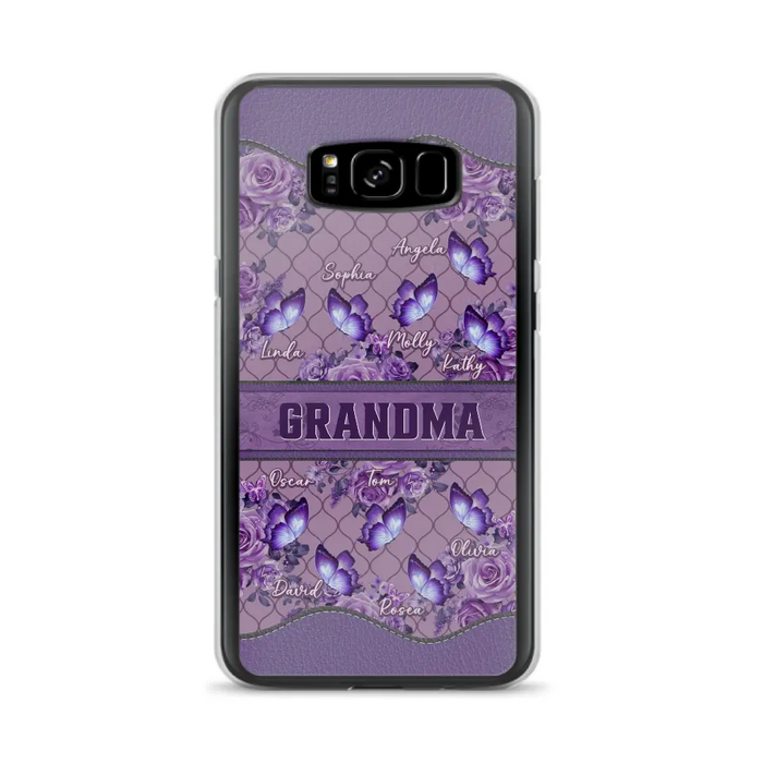 Personalized Grandma Butterfly Phone Case - Gift Idea For Mother's Day/Grandma - Cases For iPhone/Samsung