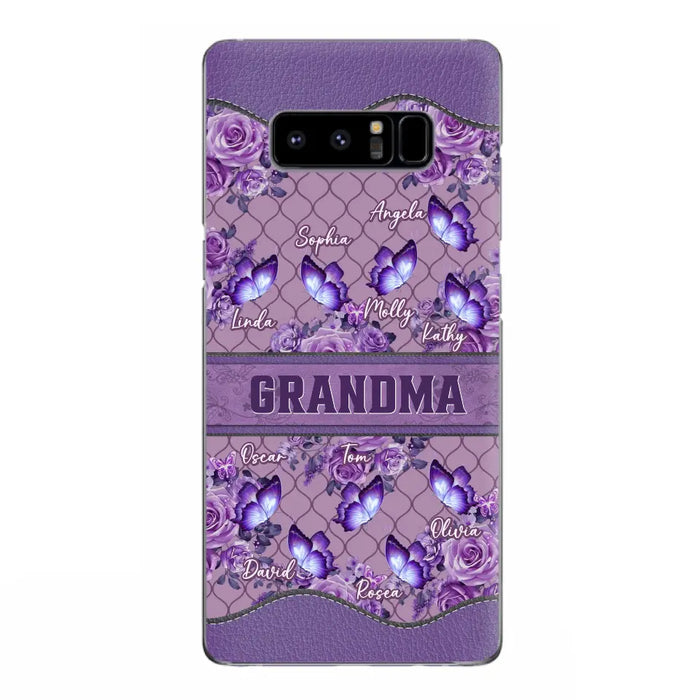 Personalized Grandma Butterfly Phone Case - Gift Idea For Mother's Day/Grandma - Cases For iPhone/Samsung