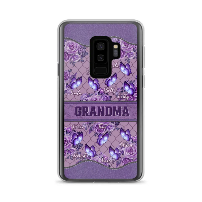 Personalized Grandma Butterfly Phone Case - Gift Idea For Mother's Day/Grandma - Cases For iPhone/Samsung