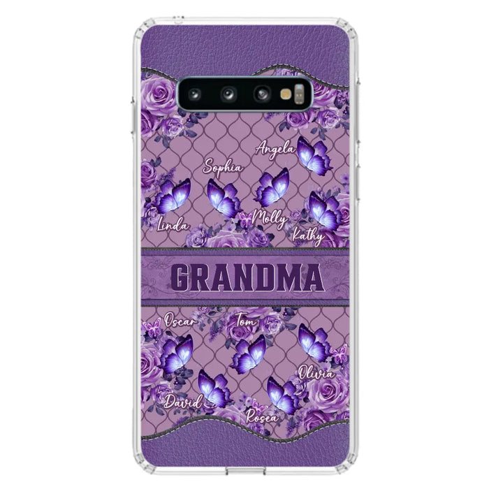 Personalized Grandma Butterfly Phone Case - Gift Idea For Mother's Day/Grandma - Cases For iPhone/Samsung