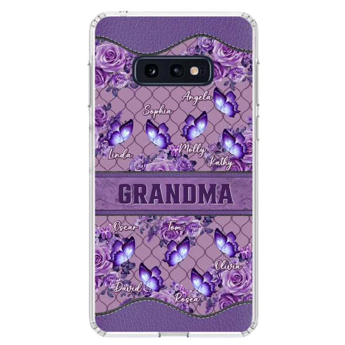 Personalized Grandma Butterfly Phone Case - Gift Idea For Mother's Day/Grandma - Cases For iPhone/Samsung