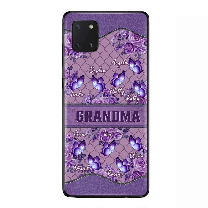 Personalized Grandma Butterfly Phone Case - Gift Idea For Mother's Day/Grandma - Cases For iPhone/Samsung