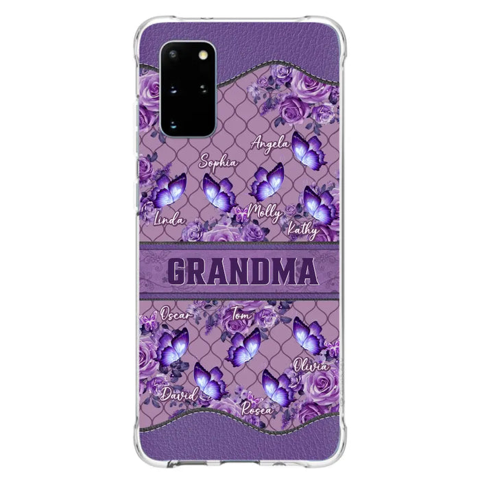 Personalized Grandma Butterfly Phone Case - Gift Idea For Mother's Day/Grandma - Cases For iPhone/Samsung