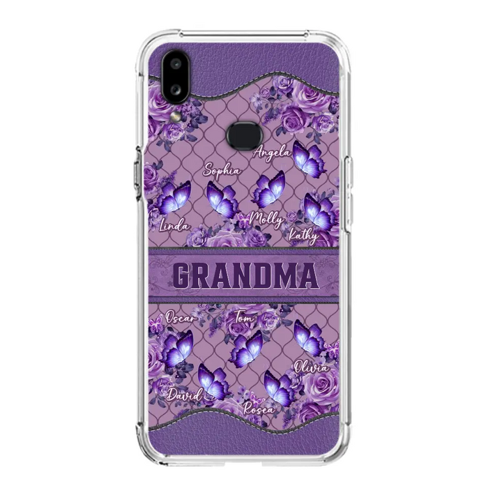 Personalized Grandma Butterfly Phone Case - Gift Idea For Mother's Day/Grandma - Cases For iPhone/Samsung