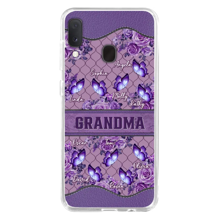 Personalized Grandma Butterfly Phone Case - Gift Idea For Mother's Day/Grandma - Cases For iPhone/Samsung