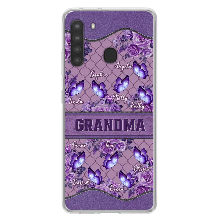 Personalized Grandma Butterfly Phone Case - Gift Idea For Mother's Day/Grandma - Cases For iPhone/Samsung