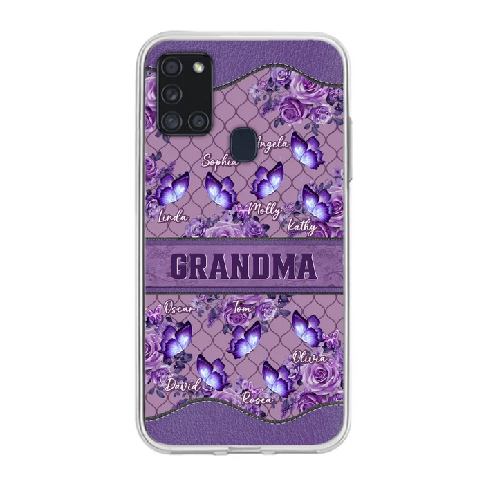 Personalized Grandma Butterfly Phone Case - Gift Idea For Mother's Day/Grandma - Cases For iPhone/Samsung