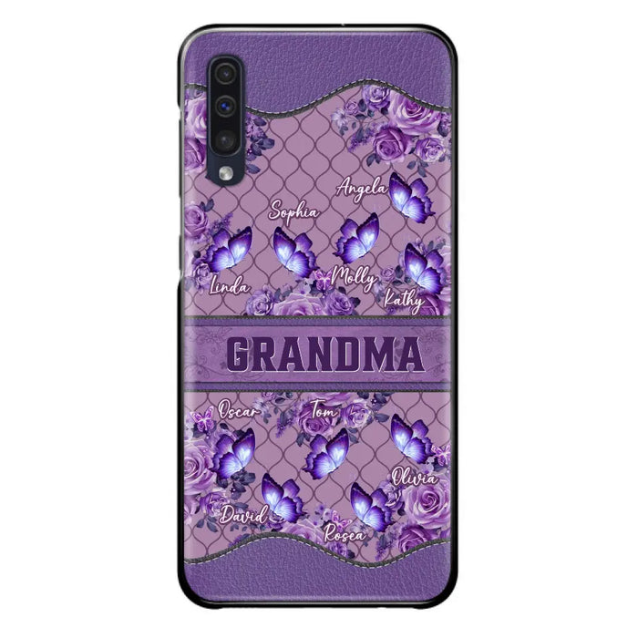 Personalized Grandma Butterfly Phone Case - Gift Idea For Mother's Day/Grandma - Cases For iPhone/Samsung