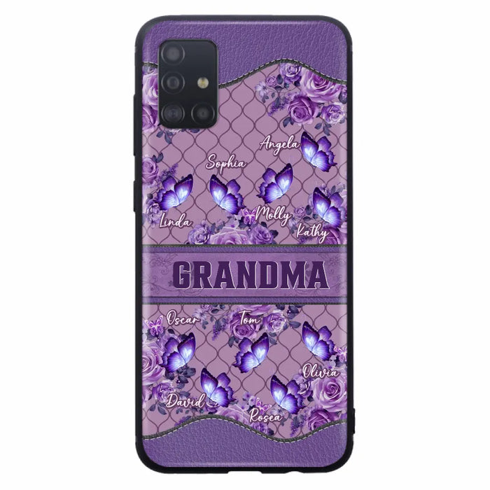 Personalized Grandma Butterfly Phone Case - Gift Idea For Mother's Day/Grandma - Cases For iPhone/Samsung