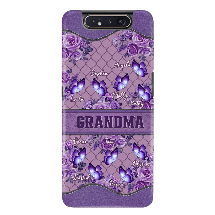 Personalized Grandma Butterfly Phone Case - Gift Idea For Mother's Day/Grandma - Cases For iPhone/Samsung