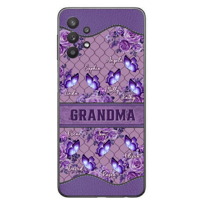 Personalized Grandma Butterfly Phone Case - Gift Idea For Mother's Day/Grandma - Cases For iPhone/Samsung