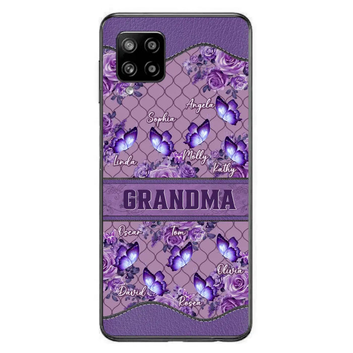 Personalized Grandma Butterfly Phone Case - Gift Idea For Mother's Day/Grandma - Cases For iPhone/Samsung