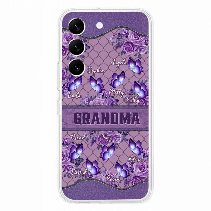 Personalized Grandma Butterfly Phone Case - Gift Idea For Mother's Day/Grandma - Cases For iPhone/Samsung