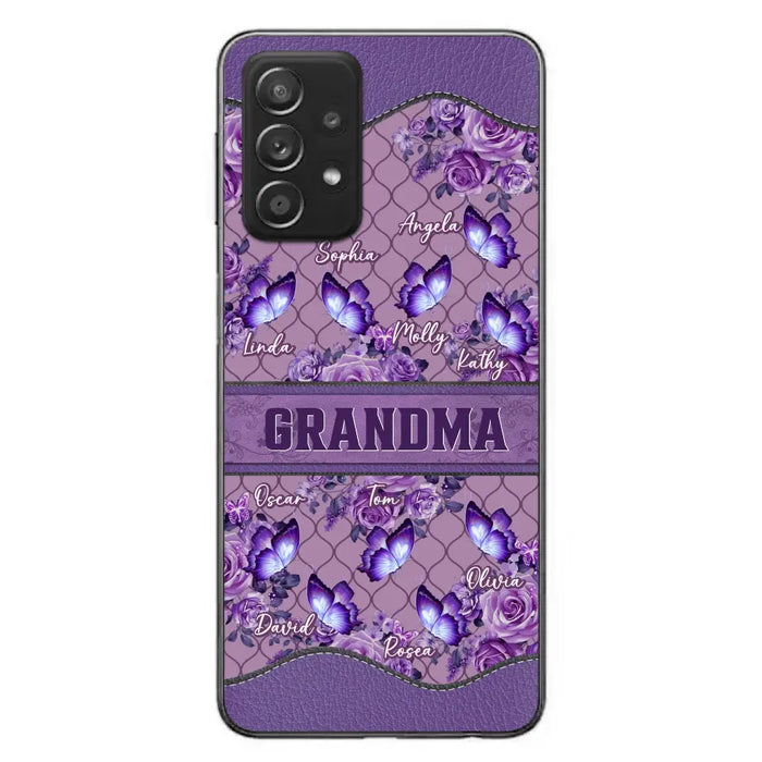 Personalized Grandma Butterfly Phone Case - Gift Idea For Mother's Day/Grandma - Cases For iPhone/Samsung