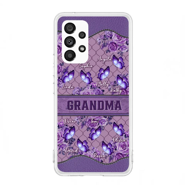 Personalized Grandma Butterfly Phone Case - Gift Idea For Mother's Day/Grandma - Cases For iPhone/Samsung