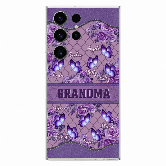 Personalized Grandma Butterfly Phone Case - Gift Idea For Mother's Day/Grandma - Cases For iPhone/Samsung