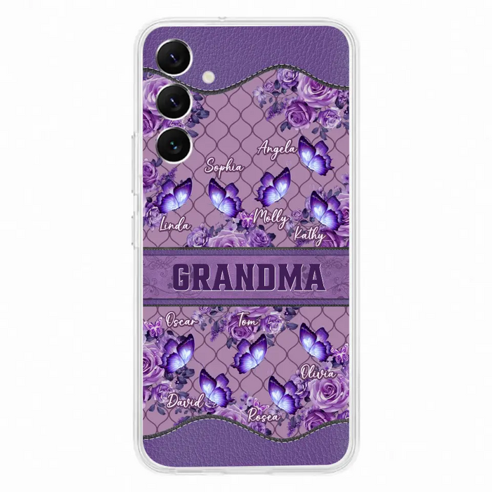 Personalized Grandma Butterfly Phone Case - Gift Idea For Mother's Day/Grandma - Cases For iPhone/Samsung