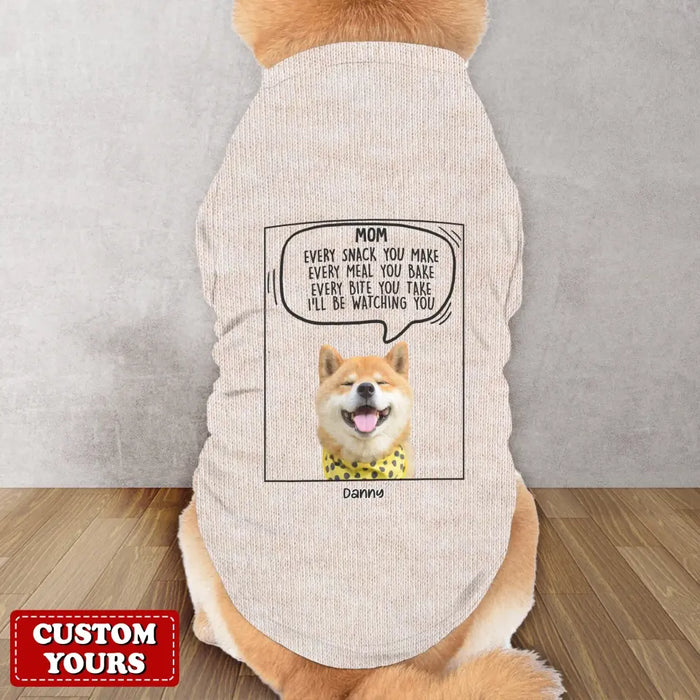 Custom Personalized Funny Dog AOP Big Dog's Tank Top - Upload Photo - Gift Idea For Your Dog - I Will Just Keep Staring At You Until You Do The Thing I Want