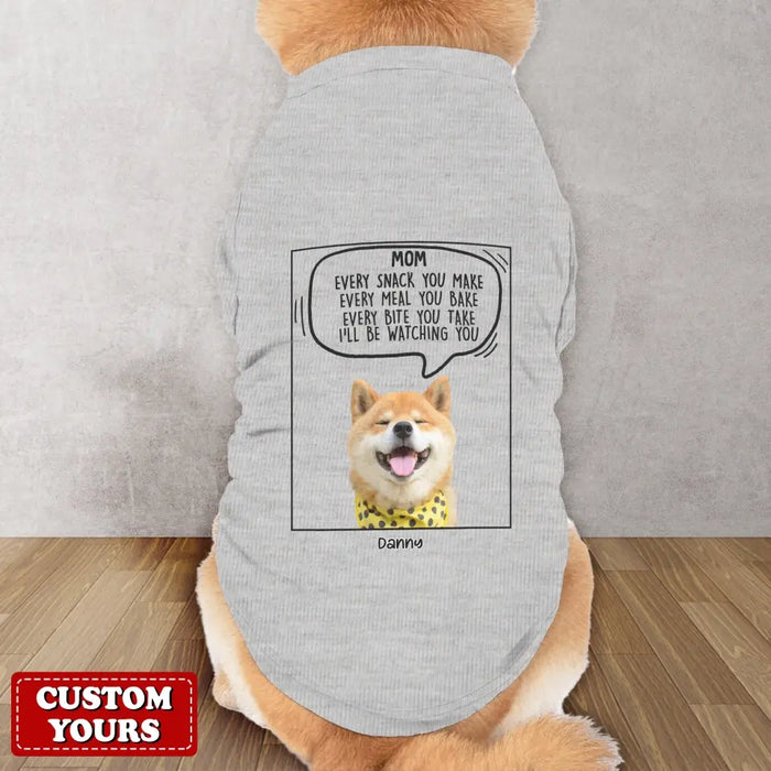 Custom Personalized Funny Dog AOP Big Dog's Tank Top - Upload Photo - Gift Idea For Your Dog - I Will Just Keep Staring At You Until You Do The Thing I Want