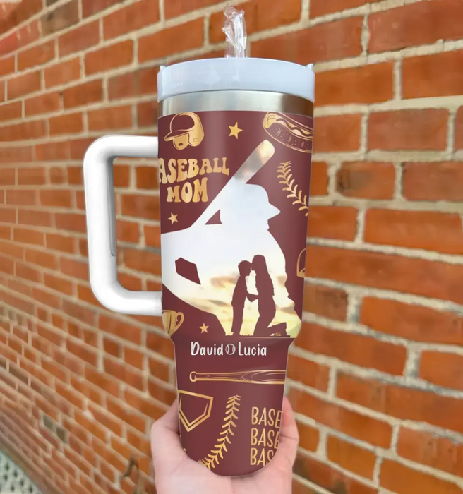 Custom Personalized Baseball Mom Tumbler - Mother's Day Gift Idea For Mom