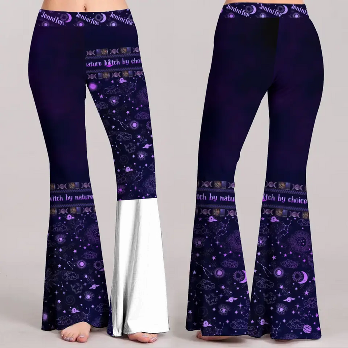 Custom Personalized Witch Women's Skinny Flare Pants - Gift Idea for Witch Lovers/Mother's Day