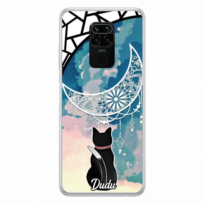 Custom Personalized Black Cat Phone Case - Gift Idea For Cat Lover - Case For Oppo/Xiaomi/Huawei