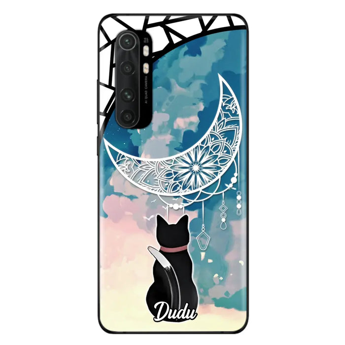 Custom Personalized Black Cat Phone Case - Gift Idea For Cat Lover - Case For Oppo/Xiaomi/Huawei