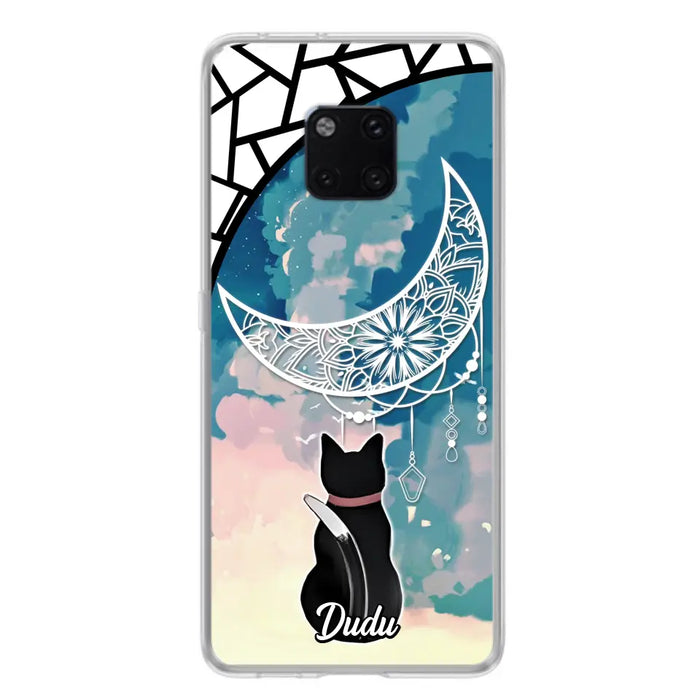 Custom Personalized Black Cat Phone Case - Gift Idea For Cat Lover - Case For Oppo/Xiaomi/Huawei