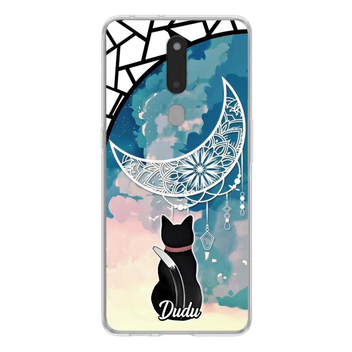 Custom Personalized Black Cat Phone Case - Gift Idea For Cat Lover - Case For Oppo/Xiaomi/Huawei