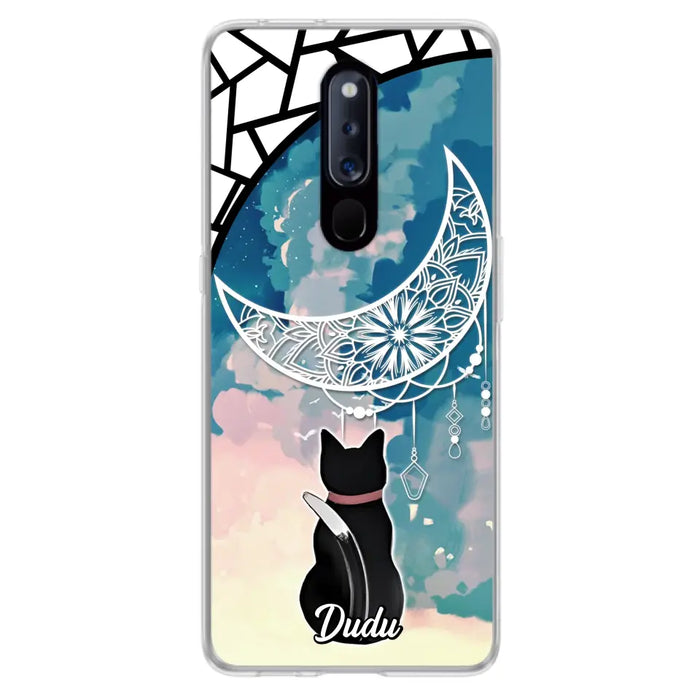 Custom Personalized Black Cat Phone Case - Gift Idea For Cat Lover - Case For Oppo/Xiaomi/Huawei