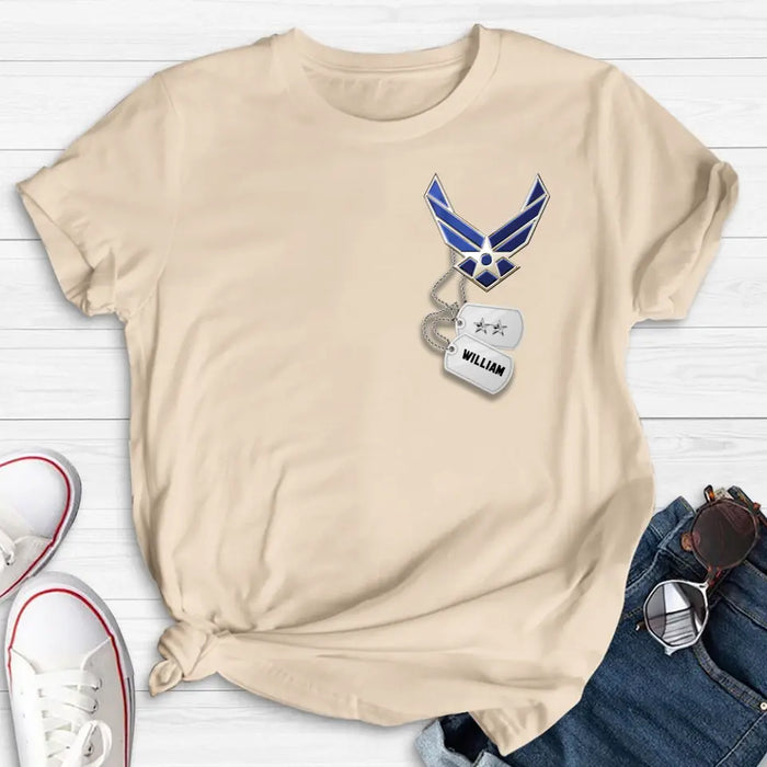 Custom Personalized Army Shirt/ Hoodie - Gift Idea For Veteran's Day/ Father's Day/ Birthday