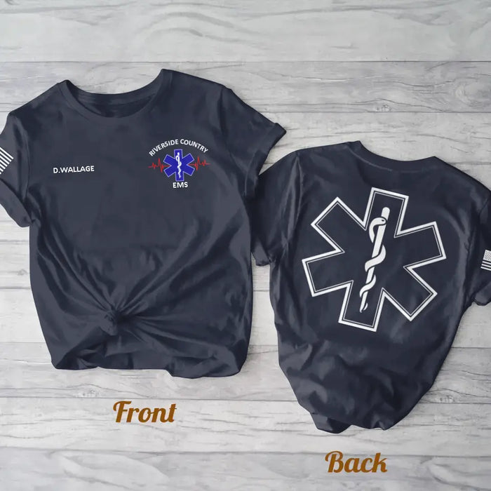 Custom Personalized EMS EMT Paramedic AOP T-shirt - Gift Idea For Paramedic