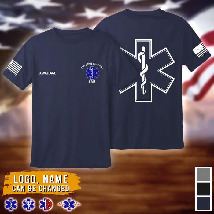 Custom Personalized EMS EMT Paramedic AOP T-shirt - Gift Idea For Paramedic