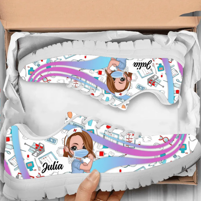 Custom Personalized Nurse Sneakers - Gift Idea For Nurse