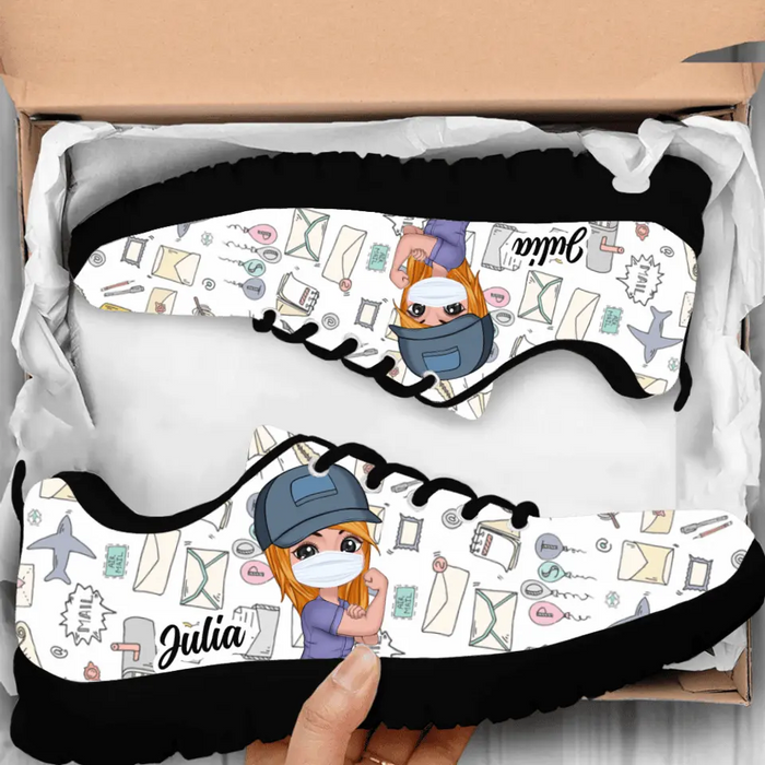 Custom Personalized Postman Sneakers - Gift Idea For Postman