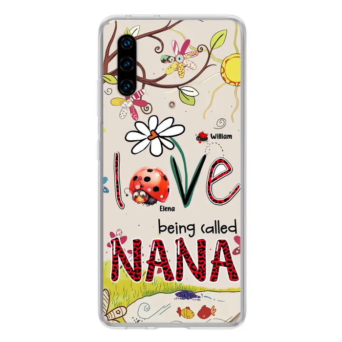 Custom Personalized Grandma/ Mom Phone Case - Gift Idea For Grandma - Upto 7 Kids - Love Being Called Gigi - Cases For Oppo/ Huawei/ Xiaomi