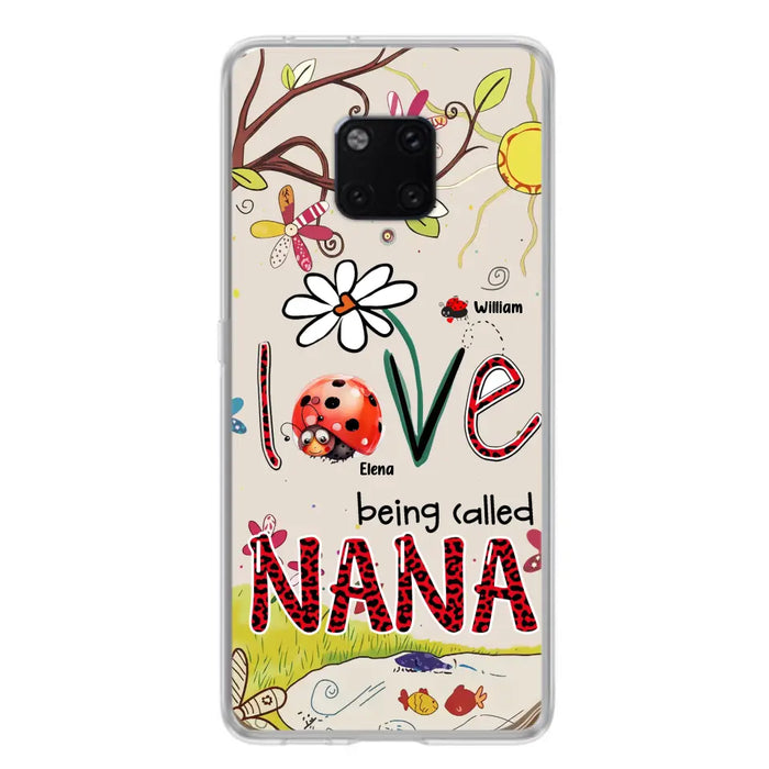 Custom Personalized Grandma/ Mom Phone Case - Gift Idea For Grandma - Upto 7 Kids - Love Being Called Gigi - Cases For Oppo/ Huawei/ Xiaomi