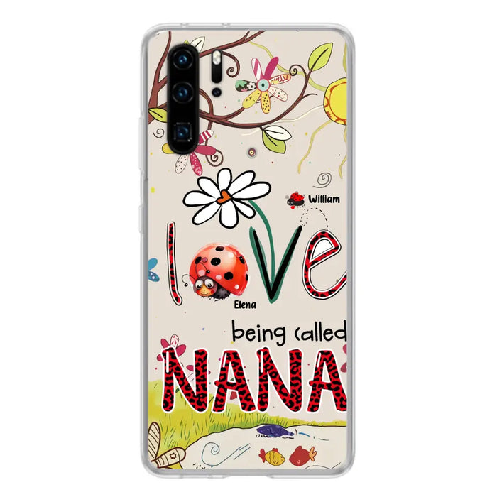 Custom Personalized Grandma/ Mom Phone Case - Gift Idea For Grandma - Upto 7 Kids - Love Being Called Gigi - Cases For Oppo/ Huawei/ Xiaomi