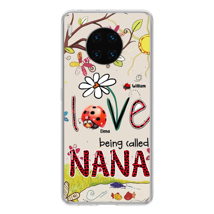 Custom Personalized Grandma/ Mom Phone Case - Gift Idea For Grandma - Upto 7 Kids - Love Being Called Gigi - Cases For Oppo/ Huawei/ Xiaomi