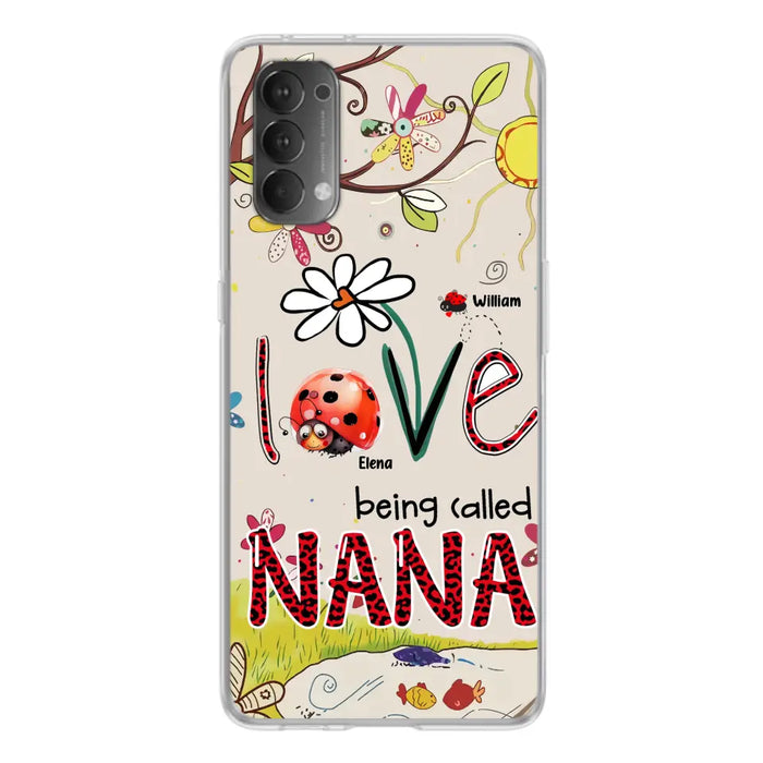 Custom Personalized Grandma/ Mom Phone Case - Gift Idea For Grandma - Upto 7 Kids - Love Being Called Gigi - Cases For Oppo/ Huawei/ Xiaomi