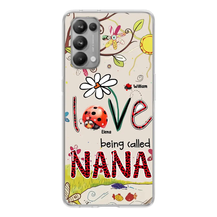 Custom Personalized Grandma/ Mom Phone Case - Gift Idea For Grandma - Upto 7 Kids - Love Being Called Gigi - Cases For Oppo/ Huawei/ Xiaomi