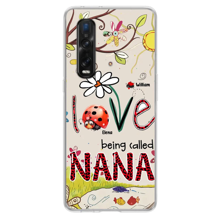 Custom Personalized Grandma/ Mom Phone Case - Gift Idea For Grandma - Upto 7 Kids - Love Being Called Gigi - Cases For Oppo/ Huawei/ Xiaomi