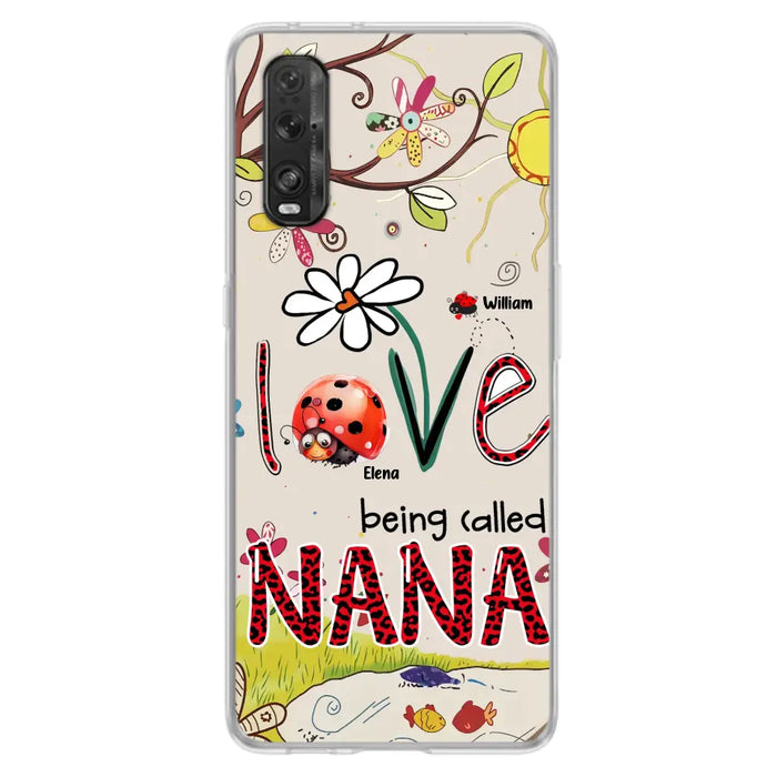 Custom Personalized Grandma/ Mom Phone Case - Gift Idea For Grandma - Upto 7 Kids - Love Being Called Gigi - Cases For Oppo/ Huawei/ Xiaomi