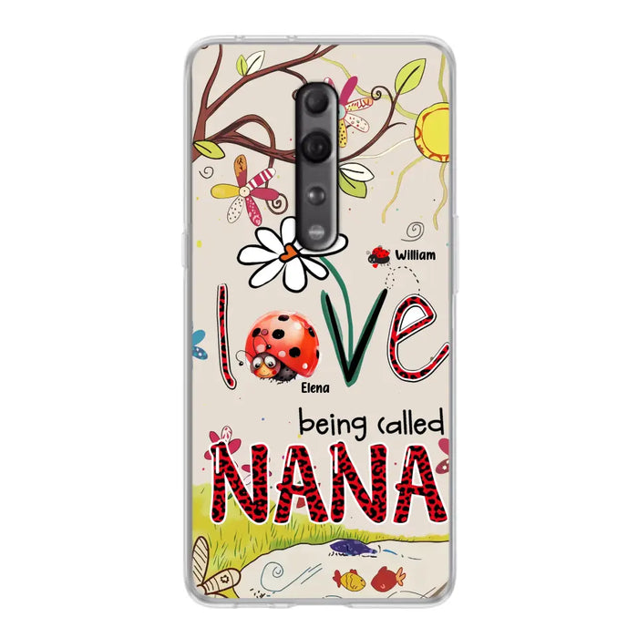 Custom Personalized Grandma/ Mom Phone Case - Gift Idea For Grandma - Upto 7 Kids - Love Being Called Gigi - Cases For Oppo/ Huawei/ Xiaomi