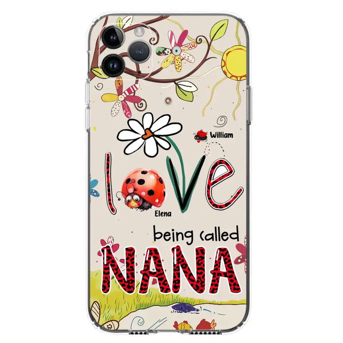 Custom Personalized Grandma/ Mom Phone Case - Gift Idea For Grandma - Upto 7 Kids - Love Being Called Gigi - Cases For iPhone/ Samsung