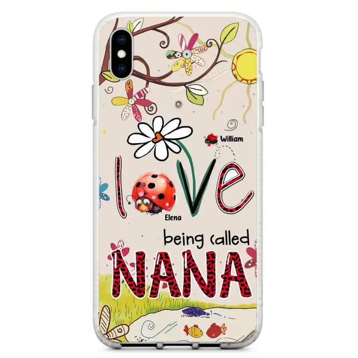 Custom Personalized Grandma/ Mom Phone Case - Gift Idea For Grandma - Upto 7 Kids - Love Being Called Gigi - Cases For iPhone/ Samsung