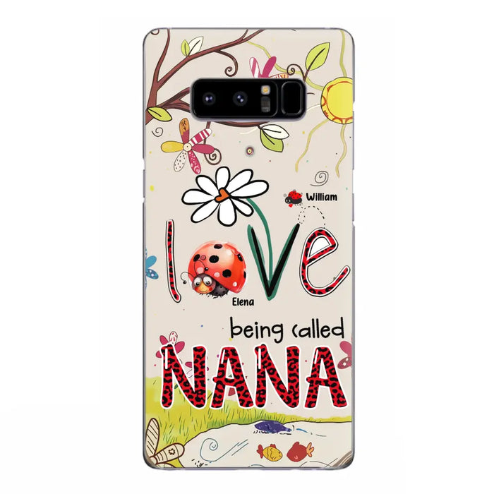 Custom Personalized Grandma/ Mom Phone Case - Gift Idea For Grandma - Upto 7 Kids - Love Being Called Gigi - Cases For iPhone/ Samsung